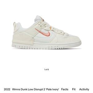 Women’s Dunk Low Disrupt 2 Pale Ivory Shoes Size: 8 good condition